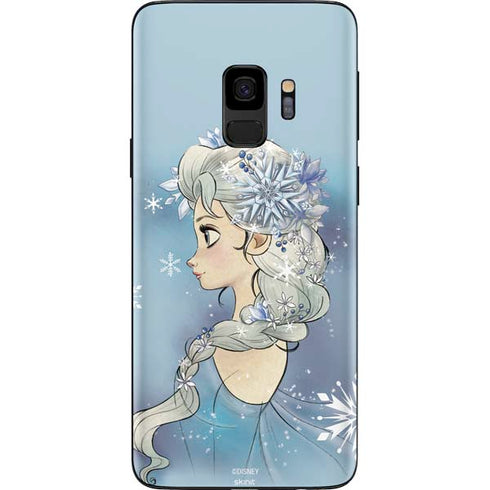 Disney Frozen Elsa Side Portrait Art Galaxy S9 Skin